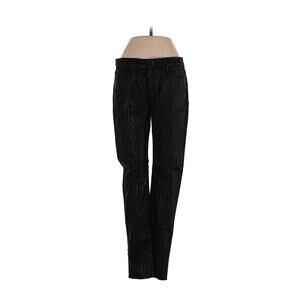 RTA Striped Coated Shiny Black Skinny jeans 26 X 29